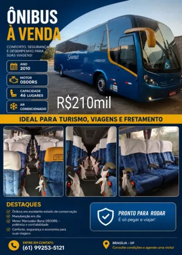 Vendo ou troco Ônibus Mercedes Bens 0500rs