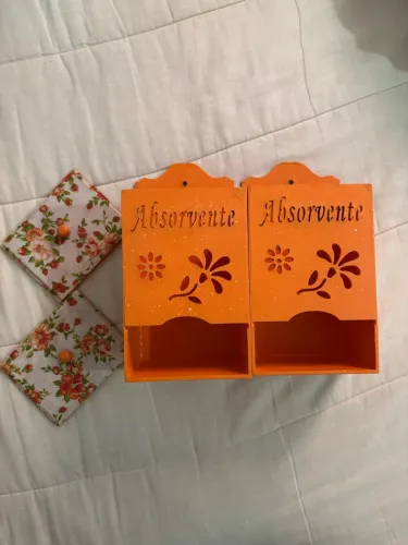 Kit 2 Porta Absorventes para banheiro
