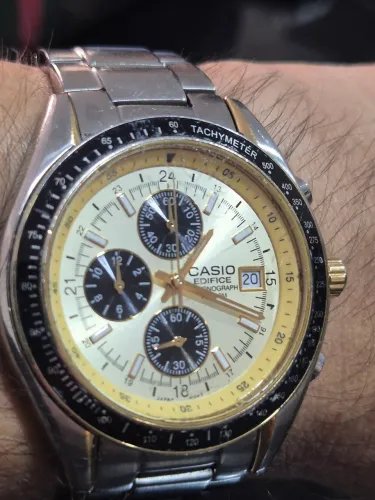 Relógio CASIO EDIFICE EF-503 sg9-A CRONÓGRAFO - ÓTIMO ESTADO