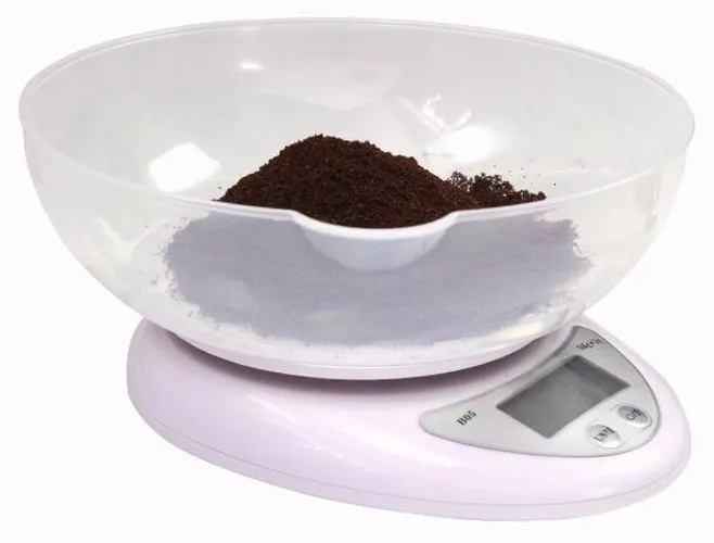 Balança Eletronica Digital para Alimentos Cozinha com Tigela para - 5 Kg