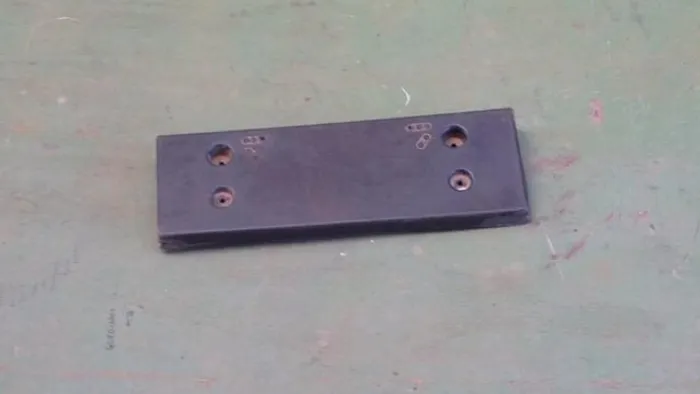 Moldura placa parachoque dianteiro s10