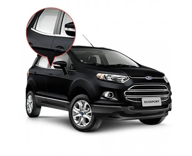 Kit Friso Lateral Pestana Janela Cromado Ecosport 4p