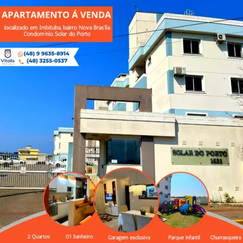 Apartamento em Imbituba, localizado no Condomínio Solar do Porto