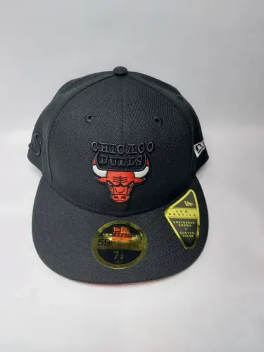Boné Chicago Bulls preto - New Era - 59fifty - Low profile - 7 1/4