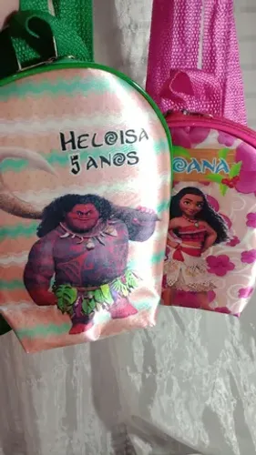 Bolsa mochilinhas slim para lembrancinhas de aniversário 