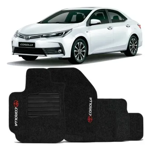 Tapete Carpete Toyota Corolla 2015 à 2019 C/ Bordado