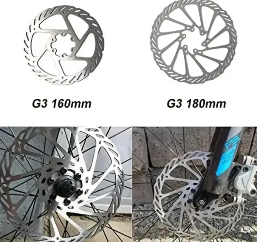 Conjunto de disco de freio Shimano (180mm/160mm)