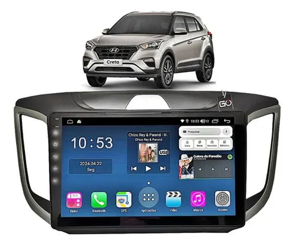 Central Multimídia Android 10 Tela 10.1 Polegadas