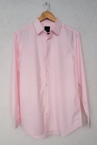 Camisa regular em microfibra 