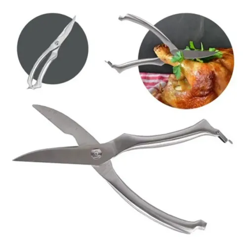 Tesoura para Frango 25cm Aço Inox Cozinha Culinária Aves