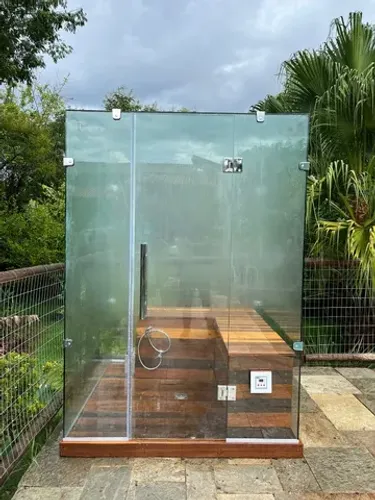 Sauna de vidro (Ecológica, Portátil ) " entregue e instalado.