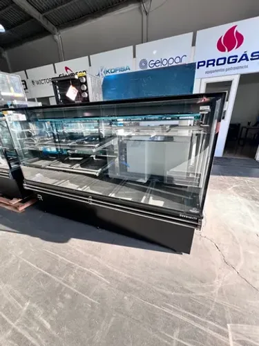 Balcão misto 2metros açougue / avícola / frigorífico - novo - pronta entrega