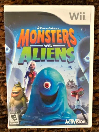 MONSTERS VS ALIENS NINTEDO WII ORIGINAL NOVO LACRADO ACEITA OLX PAY
