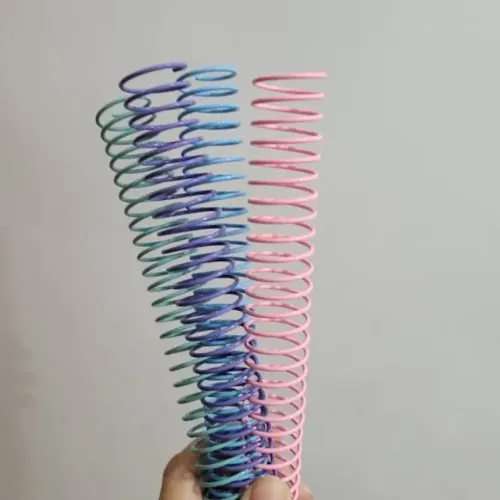 Espiral metálico colorido