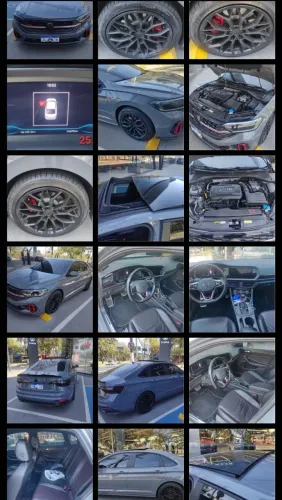 APENAS 26.000KM  JETTA GLI 350 TSI 2.0 GASOLINA 2023 CINZA com TETO SOLAR 