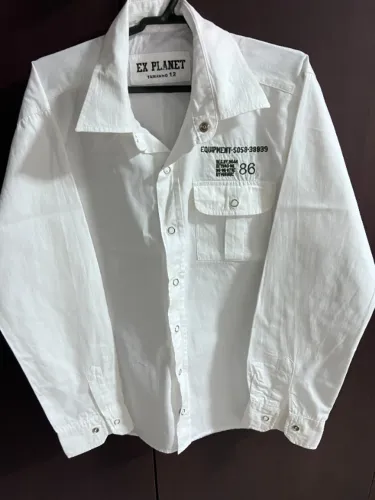 Camisa social tamanho 12 anos da EX Planet