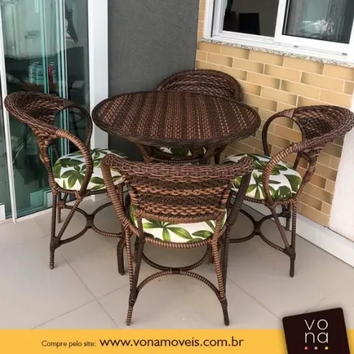 Conjunto de Mesa Arcobalena em Fibra sintetica