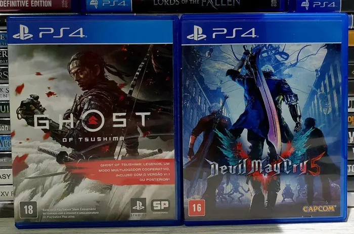 Jogos Ps4 Combo Ghost Of Tsushima + Devil May Cry 5 (Em Português)