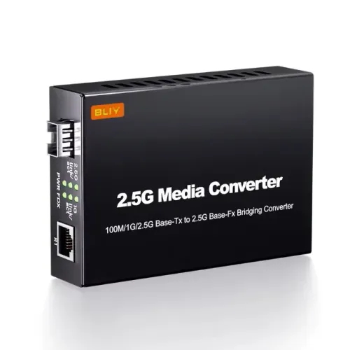 Conversor de Mídia de Fibra Óptica SFP 2.5G