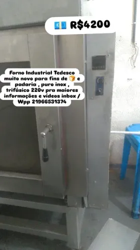 Forno Industrial Tedesco - Novo - R$4200