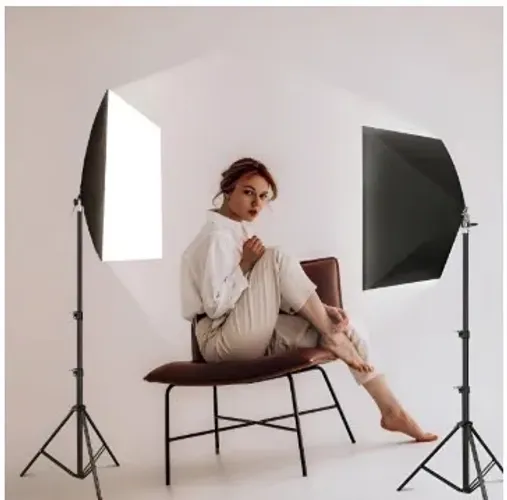 Triple iluminação soft box 