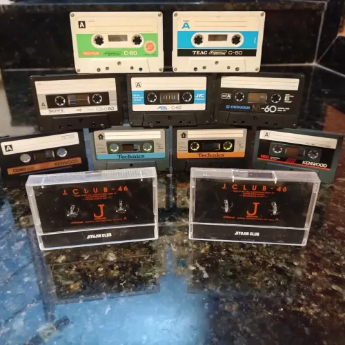 Fita k7 Victor jvc 46 min 2 unidades virgens 