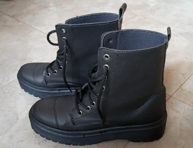 Bota Coturno Preta