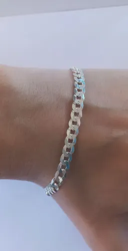 Pulseira nova de prata 925 maciça - Grossa - Valor promocional!!!