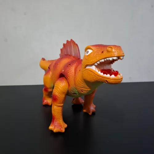 Dino Dimetrodon Marrom com controle remoto