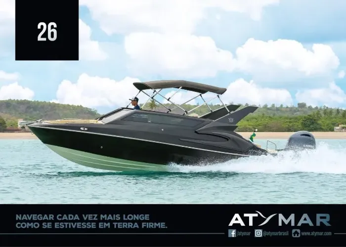 Lancha Atymar 26 pés 2025 proa aberta com banheiro zero