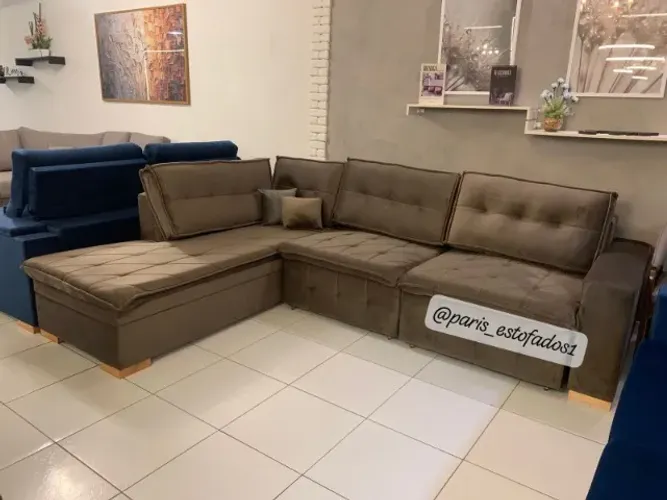 Sofá Paris retrátil com chase