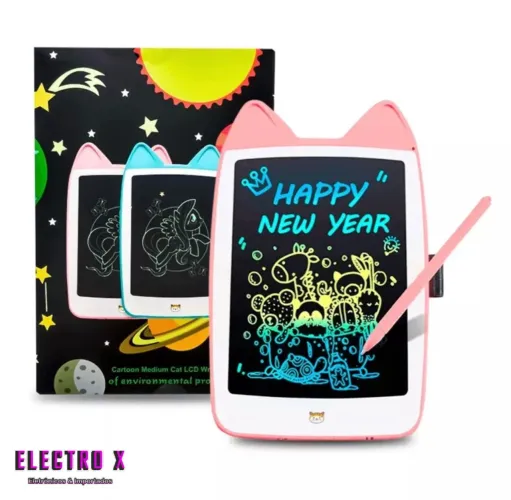 Lousa Mágica Infantil Desenho LCD Gatinho Feliz Ano Novo
