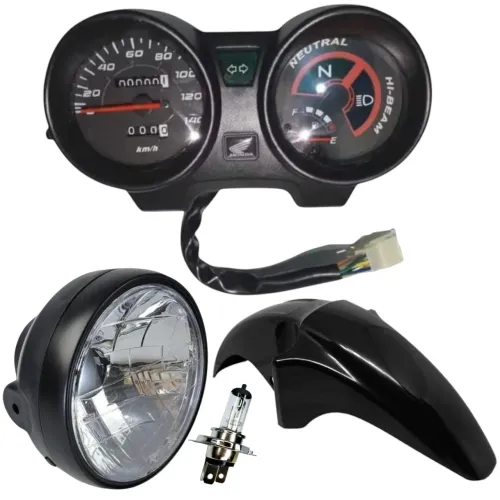 Painel Titan 150 + Farol + Paralama Preto Ano 2004 Até 2008