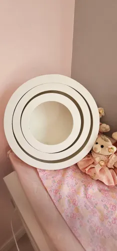 3 Nichos Decorativo Infantil Redondo Branco