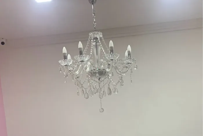 LUSTRE CANDELABRO DE CRISTAL 