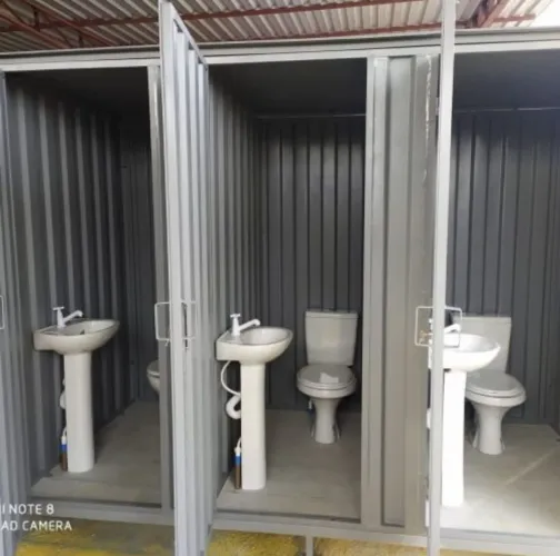 Banheiro container completo desmontável 
