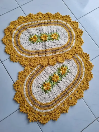 Kit de tapetes para banheiro 2 peças