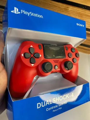 Controle Ps4 Sem Fio Vermelho 02 an dg