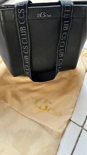 Bolsa CS Club Preta com Alça Personalizada