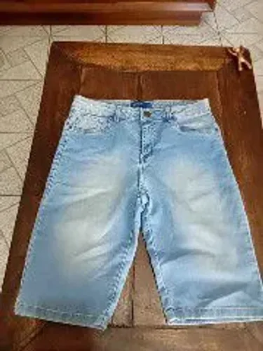 Bermuda Jeans Masculina 42 elastano