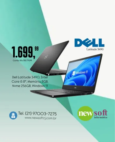 Dell Latitude 3490 - Intel Core i5 8ª - 8GB RAM - 256GB NVMe