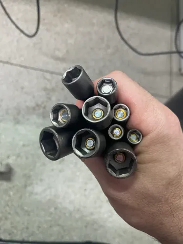 Jogo soquetes de 6 a 15 mm encaixe 1/4 (10 peças)