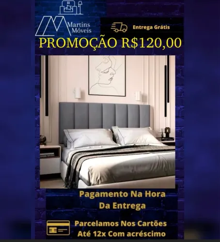 GRANDE PROMOÇÃO CABECEIRA PARA CAMA DE CASAL ENTREGA GRATIS ACEITA CARTÃO