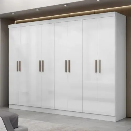 Guarda Roupa Casal 100% MDF 8 Portas 4 Gavetas - FAZEMOS ENTREGA E MONTAGEM!