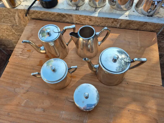 Conjunto 5 peças espessuradas em prata