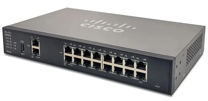 Roteador Cisco RV345 2 portas WAN 10/100/1000 e 16 LAN 10/100/1000 RV345-K9-BR