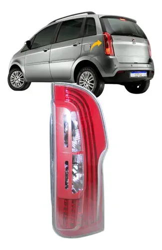 Lanterna Fiat Idea 2011 2012 2013 2014 2015 2016 Led L.e Esquerdo Vermelho