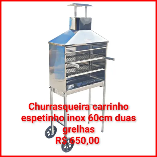 Carrinho de espetinho 60cm