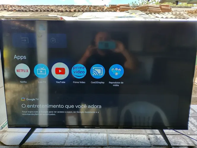 Tv Philips Smart tv Android 43; polegadas.