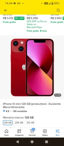 iPhone 13 Mini 128 gb no